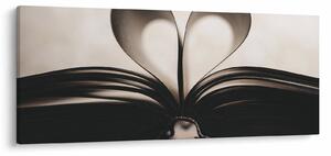 Tablou cu carte (120x50 cm)