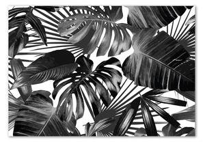 Tablou Printat Pe Sticlă frunze tropicale