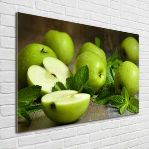 Imagine de sticlă mere verzi