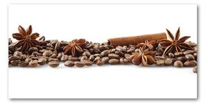 Imagine de sticlă Boabe de cafea scorțișoară