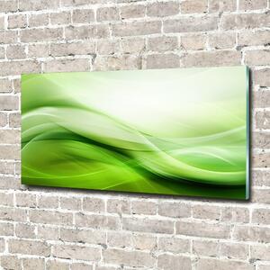 Tablou sticlă fundal valuri verzi