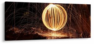 Tablou cu bilă iluminată (120x50 cm)