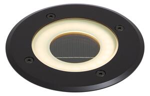 Spot modern de sol negru, inclusiv LED reîncărcabil cu energie solară IP65 - Solyx