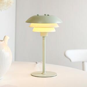 Dyberg Larsen Lampa de masă SIXTEEN, verde mentă, metal, E27, Verde, Camera de zi / sufragerie, Metal, Scandinavă