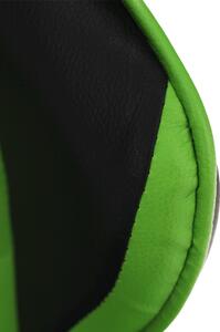 KONDELA Scaun de birou / joc, verde / negru, JAMAR