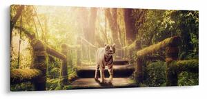 Tablou cu tigrul în djunglă (120x50 cm)