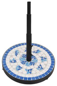 Suport umbrelă de soare, albastru și alb, rotund, 12 kg