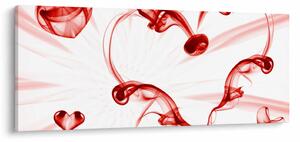 Tablou cu inima din fum (120x50 cm)