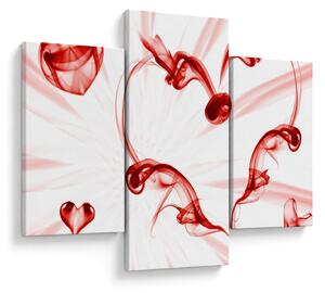 Tablou cu inima din fum (90x60 cm)