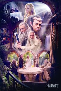 Poster de artă Hobbit - White Council, (26.7 x 40 cm)