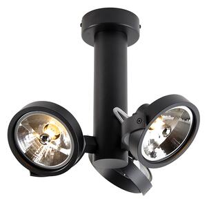 Spot modern negru reglabil cu 3 lumini - Goes