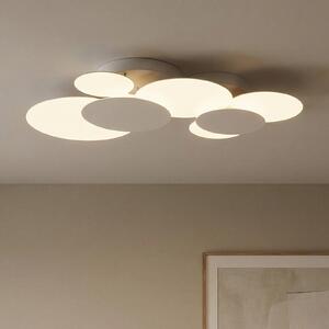 Ideallux Ideal Lux Cloud LED plafonieră lungime 74 cm, Alb, Camera de zi / sufragerie, Metal, Modern