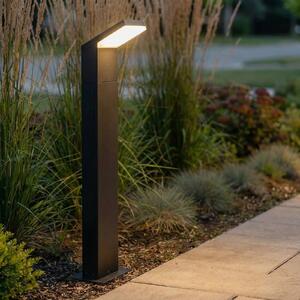 Arcchio Bornă luminoasă LED Yolena, 100 cm, antracit, aluminiu, Negru, Metal, Modern
