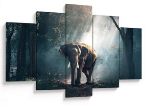 Tablou cu elefant în djunglă (150x105 cm)