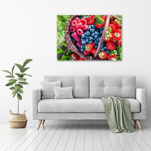 Tablou pe pânză canvas coș cu fructe de pădure