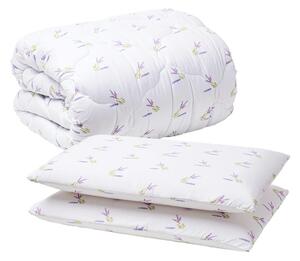 Set Pilota Calduroasa 200x220 + 2 Perne Memory Lavanda 40x70 Cm