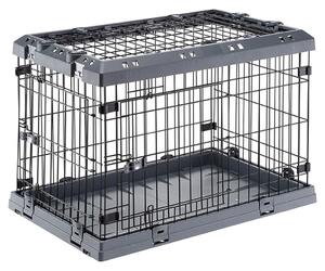 Ferplast Cușcă pentru câini Superior 75, negru, 77x51x55 cm 73187101
