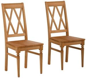 Set 2 scaune natur Jesper 44,5/53,5/99,5 cm