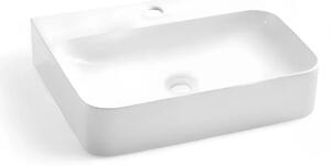 Lavoar Suspendat Sau Pe Blat Pert 60.5x47cm, Alb, Portelan