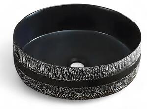 Lavoar Pe Blat Lugo R36cm, Negru, Portelan