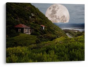 Tablou - peisaj cu luna (70x50 cm)