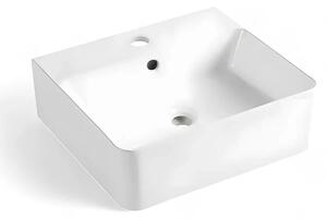 Lavoar Suspendat Sau Pe Blat Kairo 46x42cm, Alb, Portelan