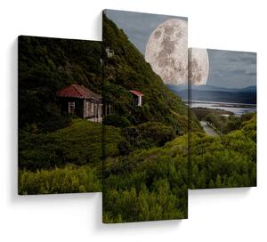 Tablou - peisaj cu luna (90x60 cm)