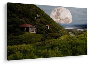 Tablou - peisaj cu luna (90x60 cm)