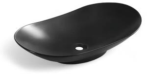 Lavoar Pe Blat Salta 63.5x37cm, Negru, Ceramica