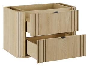 Comad Ovalia Cremona dulap 80x45.8x52 cm sub chiuveta pe perete stejar OVALIA CREMONA 82-80-46-2S