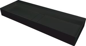 Deante Blur lavoar 100x40 cm dreptunghiular de blat negru mat CQB_NU1S