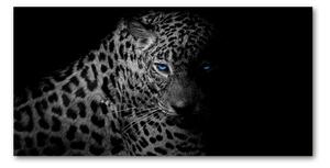 Fotografie imprimată pe sticlă leopard