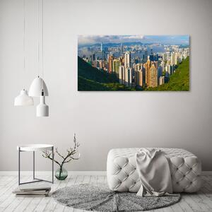 Fotografie imprimată pe sticlă Hong Kong panorama