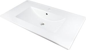 Deante Tubo lavoar 81.5x47 cm dreptunghiular mobilier alb CTU_648M