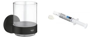 Set cană pentru spălat dinți Grohe Start 411942430, adeziv Grohe QuickGlue 41127000