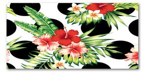 Tablou din Sticlă flori Hawaii