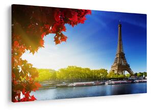 Tablou - toamna la Paris (90x60 cm)