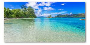 Imagine de sticlă plaja Seychelles