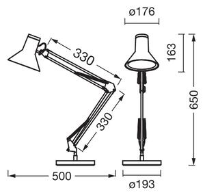 Osram - Lampă de birou LED dimerizabilă OFFICE LINE, 9W/230V, 3000K, neagră