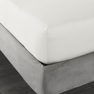 Cearceaf fildeș din bumbac satinat cu elastic 90x190 cm Cotton Sateen – Bianca