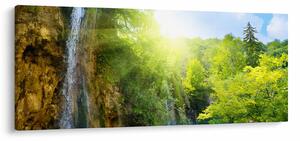 Tablou - cascadele în djunglă (120x50 cm)