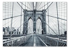 Fotografie imprimată pe sticlă Podul Brooklyn
