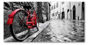 Tablou din Sticlă bicicletă roșie