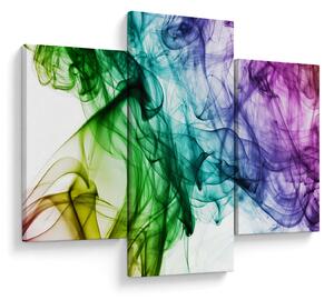 Tablou - fum colorat (90x60 cm)