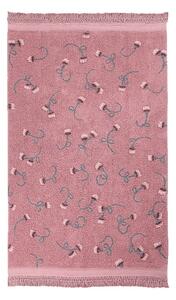 Covor pentru copii roz lavabil/țesut manual din bumbac 140x210 cm English Garden Ash Rose – Lorena Canals