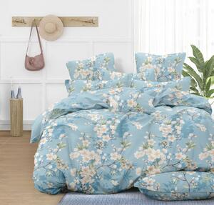 Set lenjerie pat dublu lux din microsatin Amelia