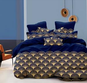 Set lenjerie lux pat dublu din microsatin Toscana