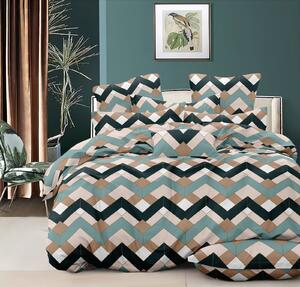 Set lenjerie pat dublu lux din microsatin Bari