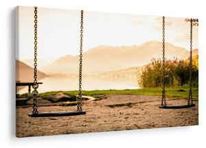Tablou - balansoar în natură (90x60 cm)