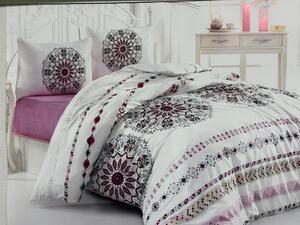Lenjerie De Pat Dublu Premium, Bumbac 100%, 4 piese